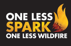 One Less Spark, One Less Wildfire Logo
