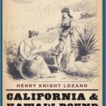 California and Hawai'i Bound cover. Sketch of woman sitting with globe beside her. Woman and child holding food approaching her