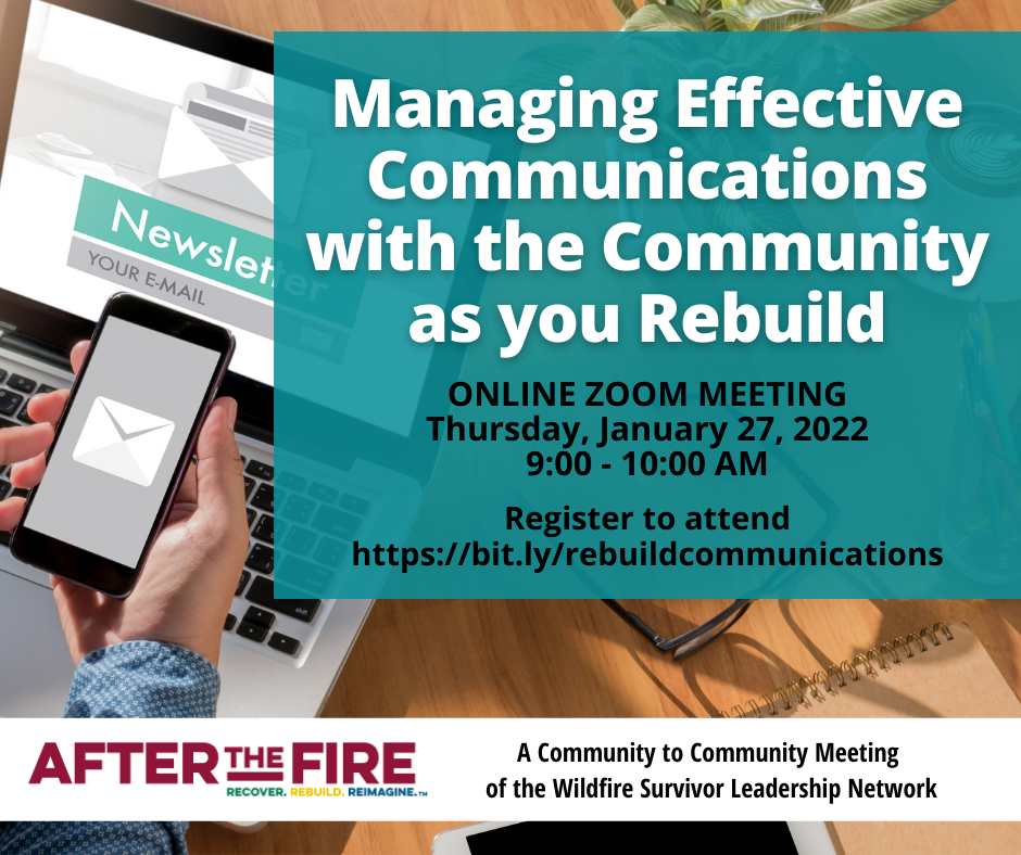 Managing effective communications with the community