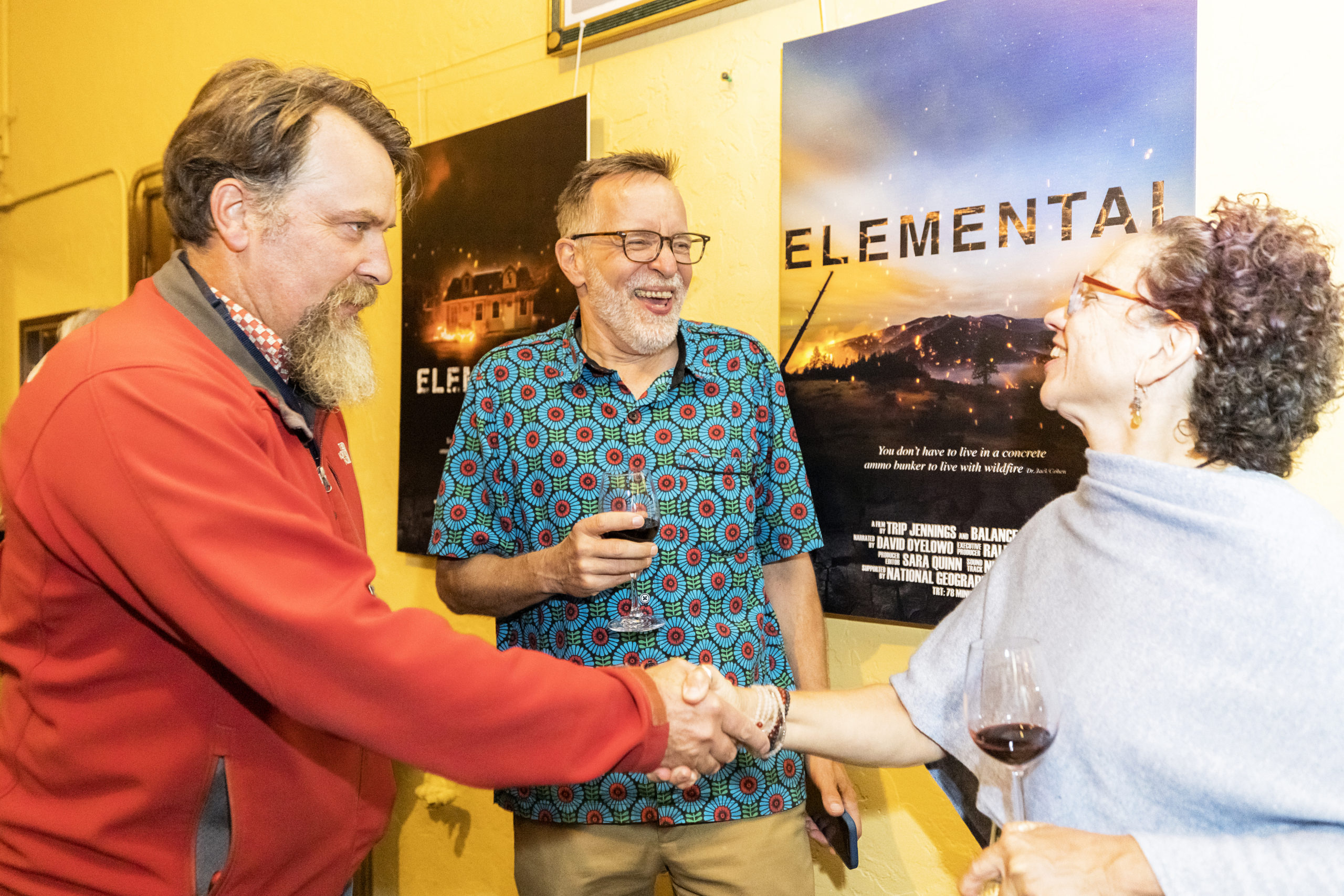 At Sebastiani Theater during the Reception for the private screening of Elemental, sponsored by Obsidian Wine Company Photo by CGenesis Botello