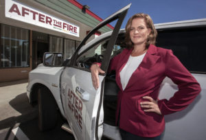 Jennifer Gray Thompson, CEO of After the Fire, on Friday, Oct. 14, 2022. (Robbi Pengelly/Index-Tribune)