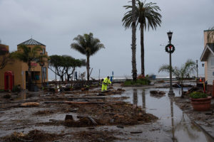 Santa Cruz, CA,USA on January 05, 2023. Santa Cruz. Bomb cyclone causes severe storm, severe flood damage; storm kills 2. Pier is evacuated, piers are down and hundreds of homes without power in coast