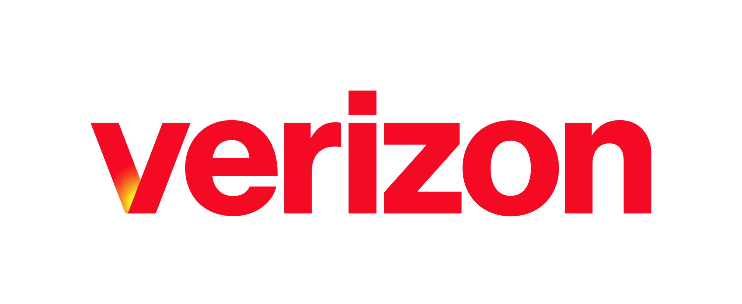 Verizon logo in bold red letters on a white background.
